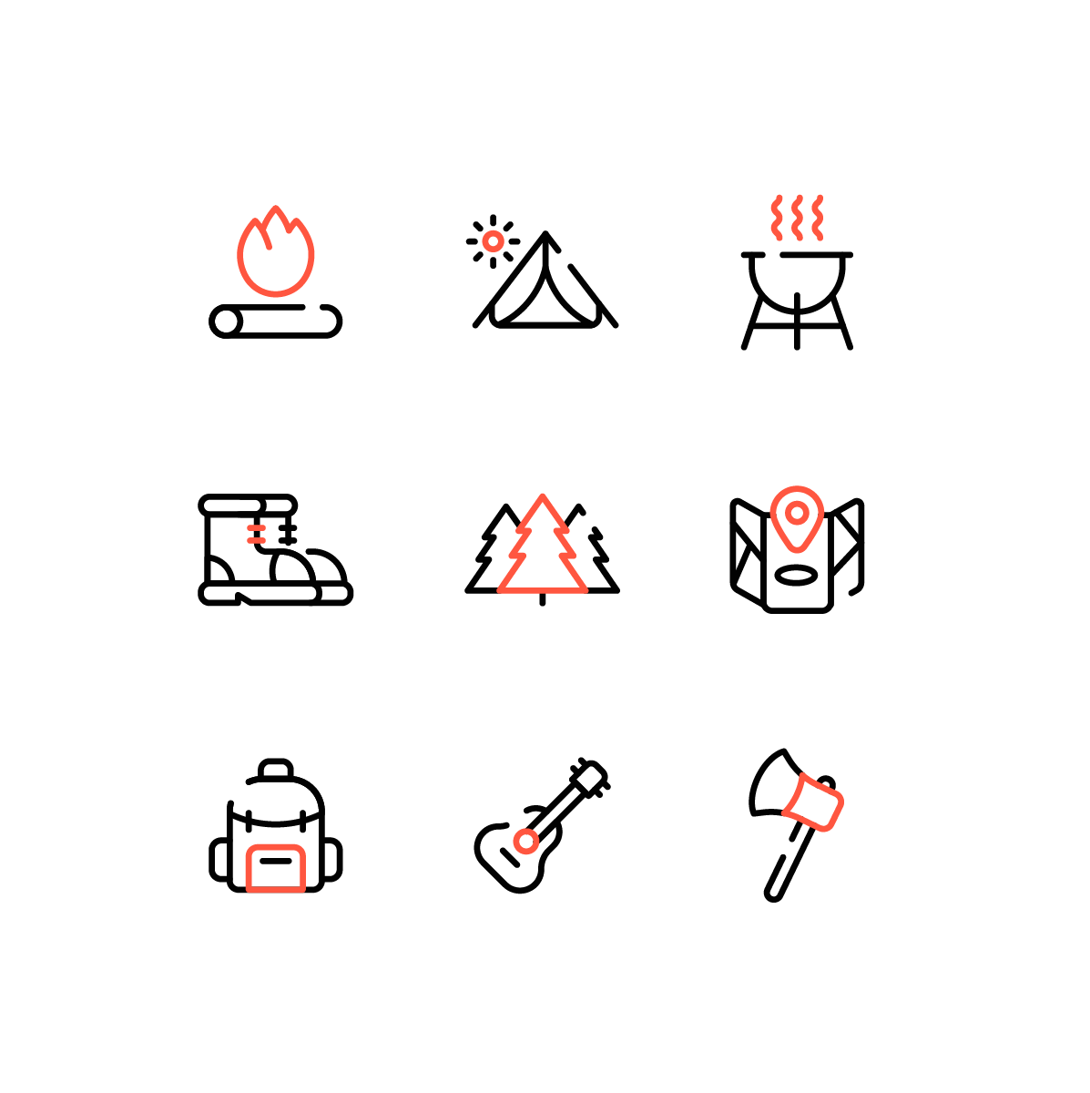 Camping Icons