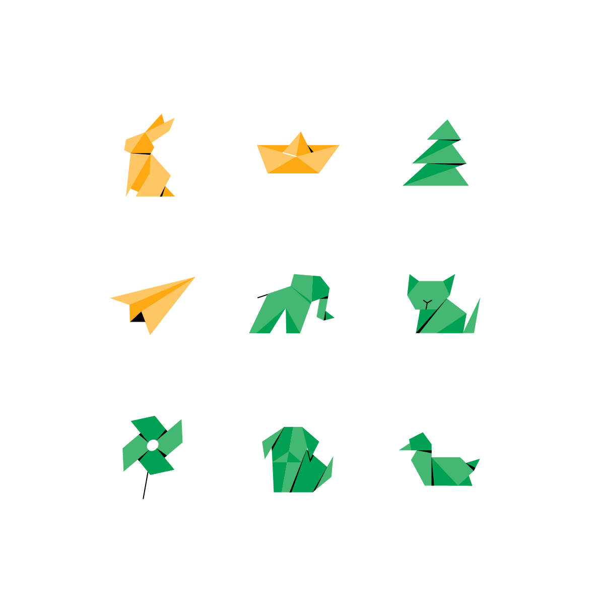 Origami Icons