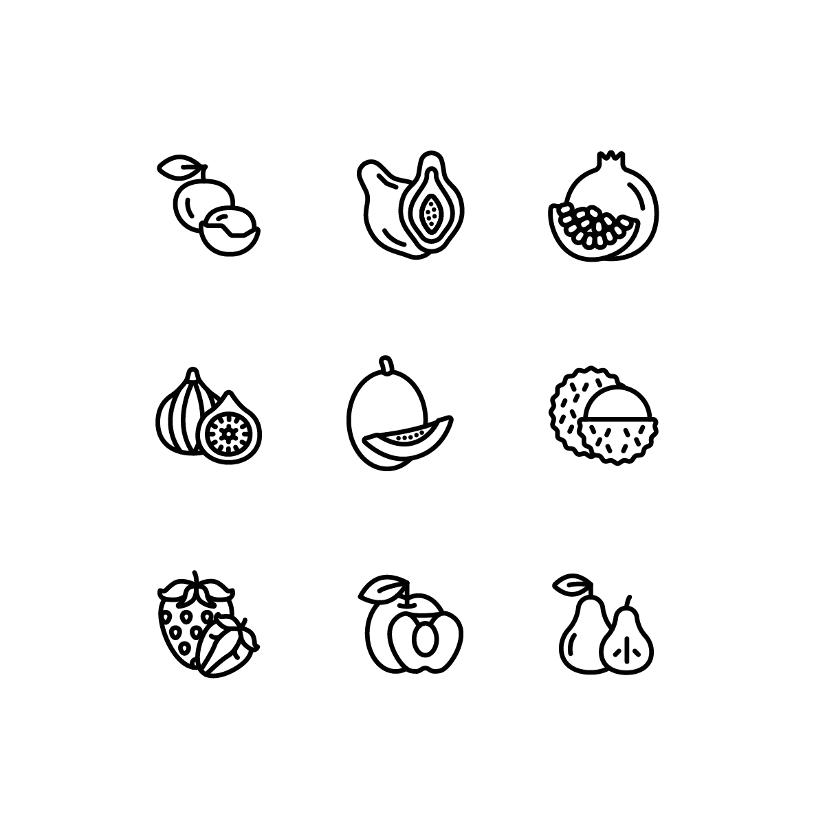 Fruits Icons