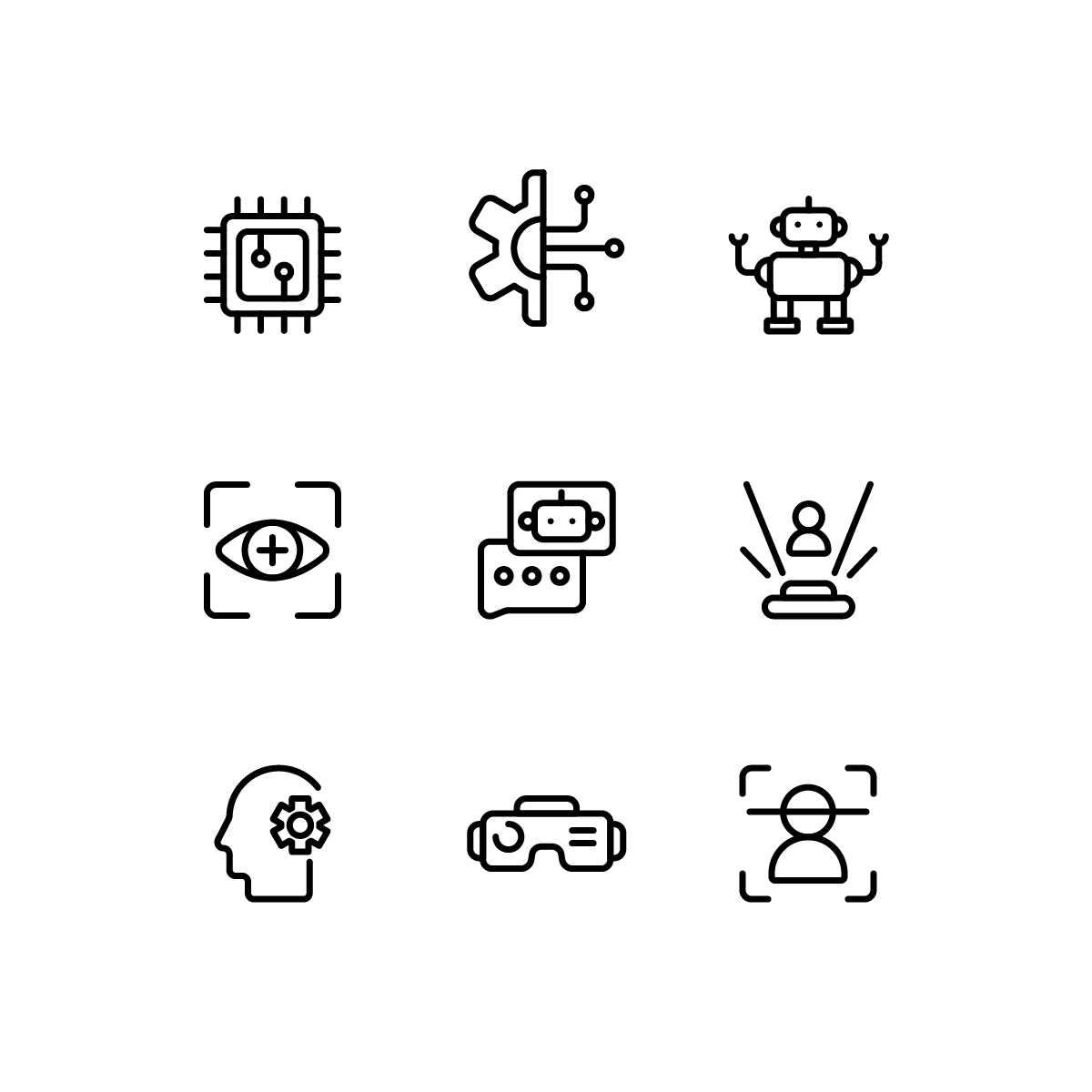Artificial Intelligence Icons