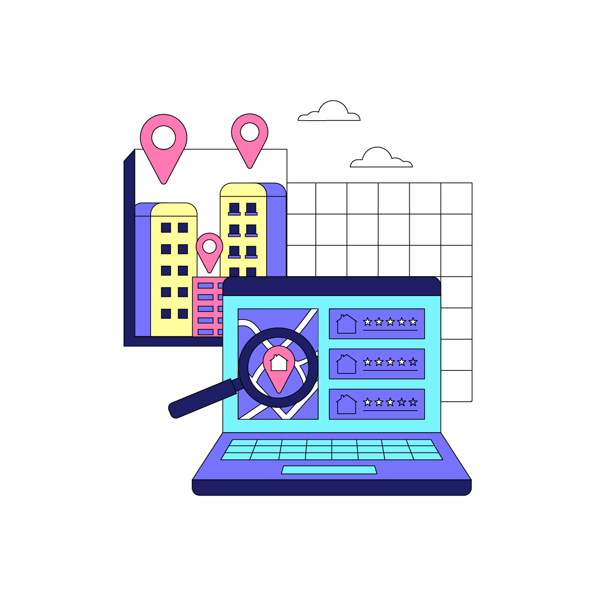 Real Estate & Construction Illustrations