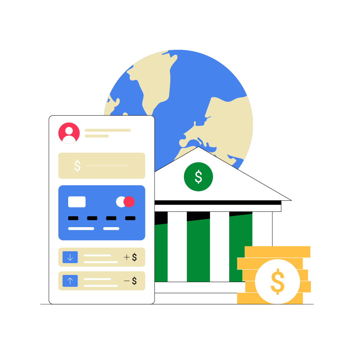 Banking Animations Set - JSON, Lottie, MP4, GIF