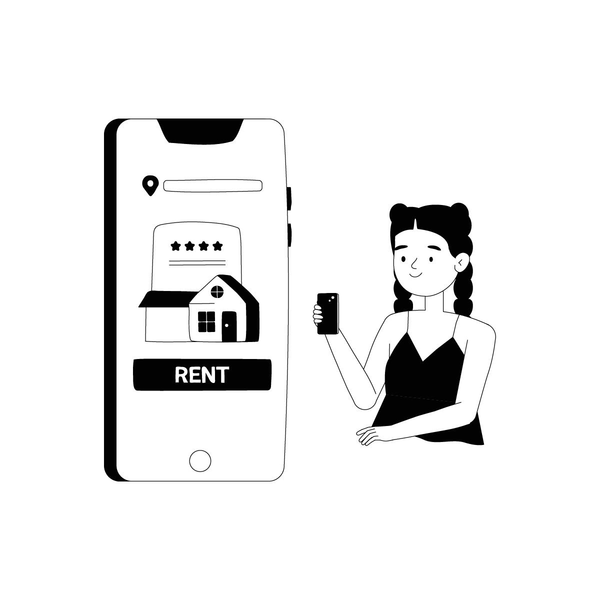 Online Rent Illustrations