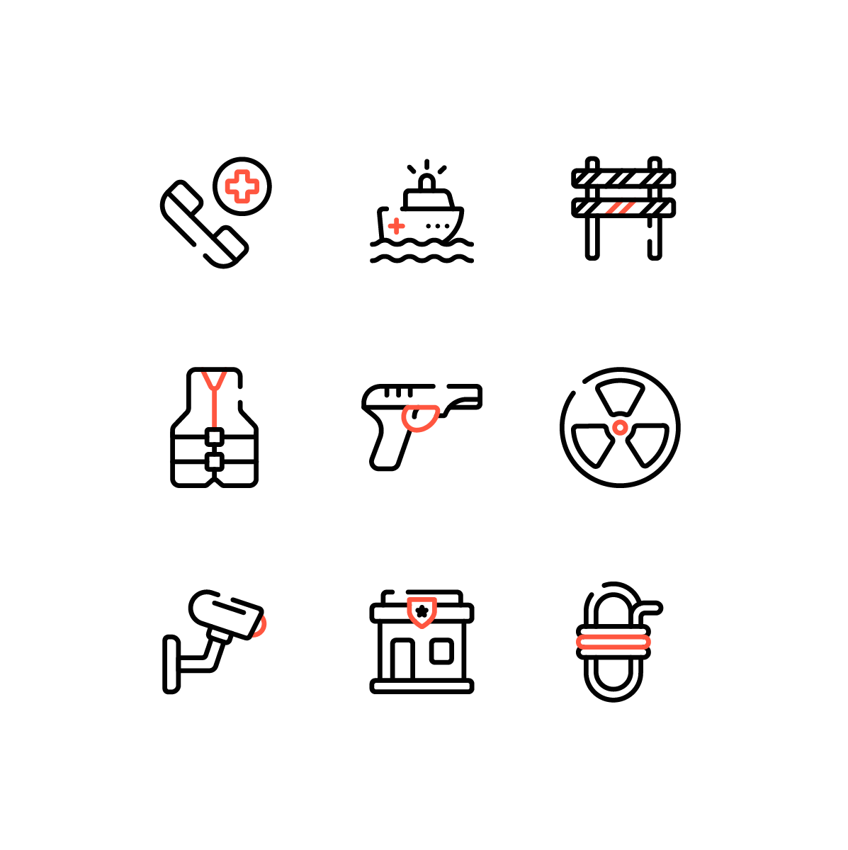 Emergency Services Icons