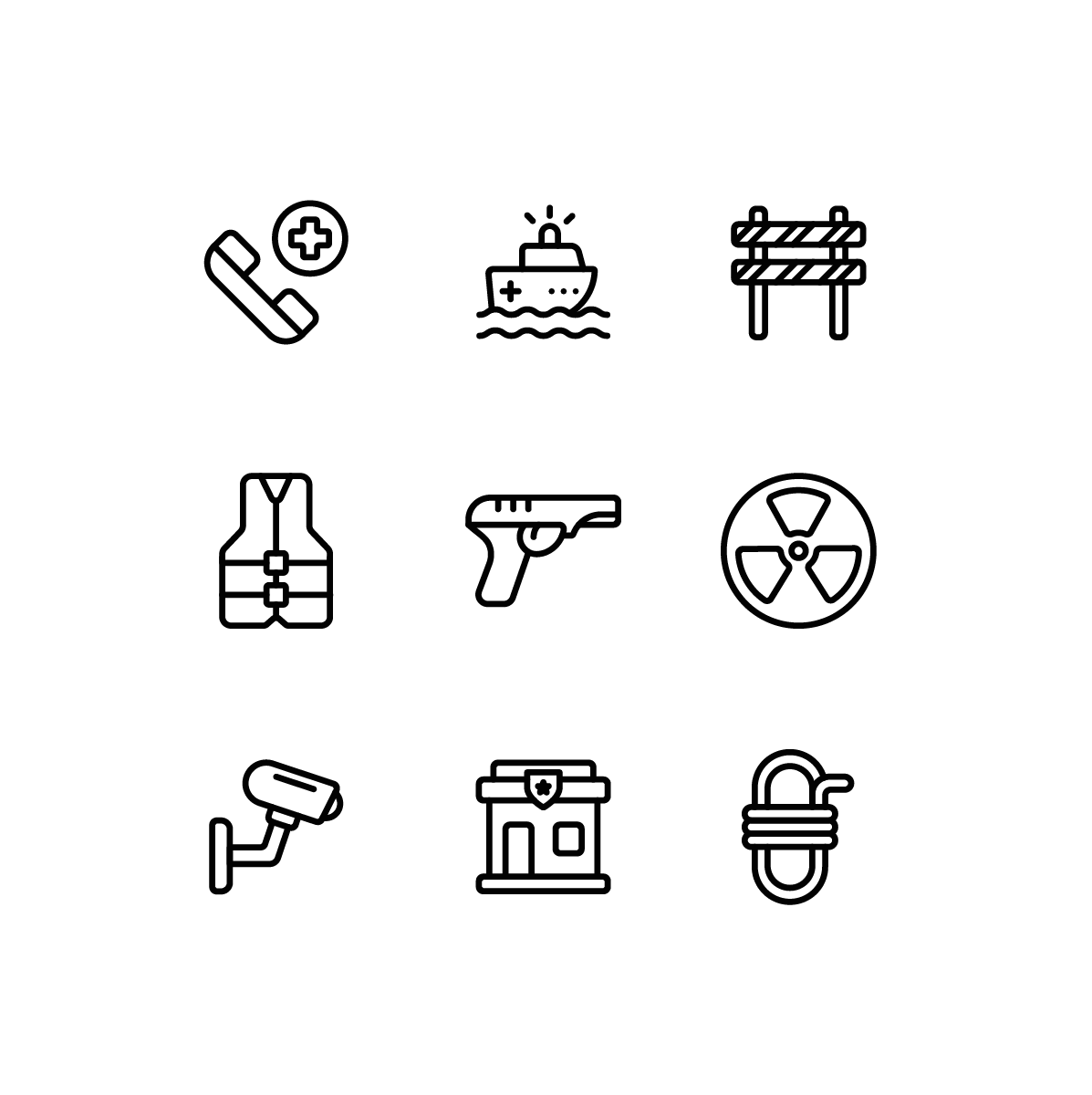 Emergency Services Icons