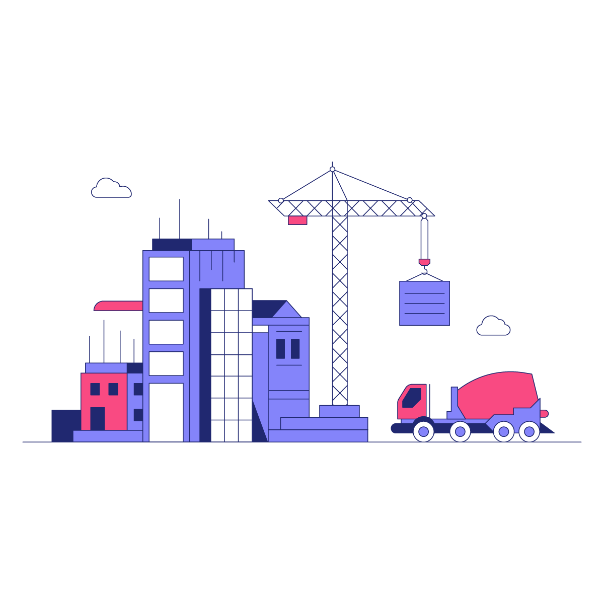 Real Estate and Construction Animations Set - JSON, Lottie, MP4, GIF