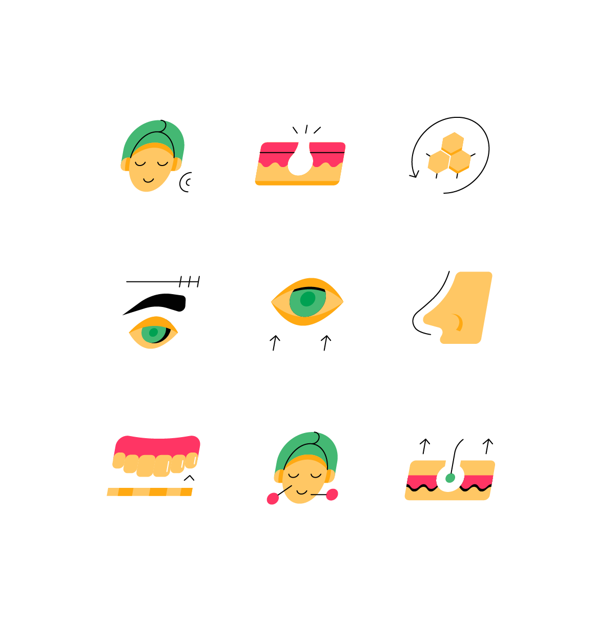 Aesthetic Treatment Icons