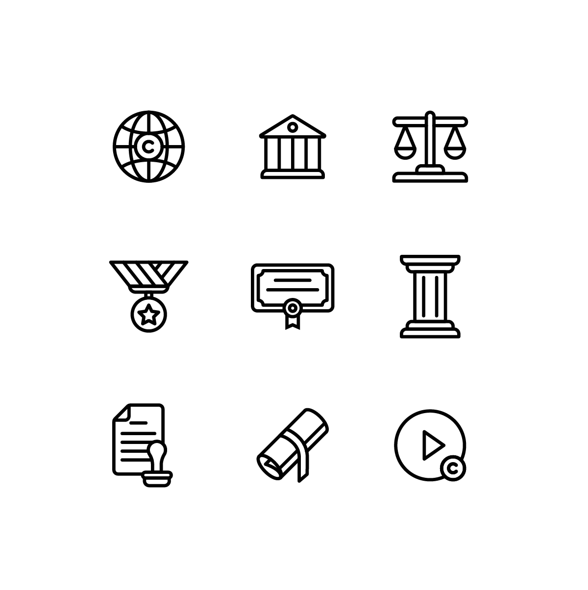 Legal Services Icons