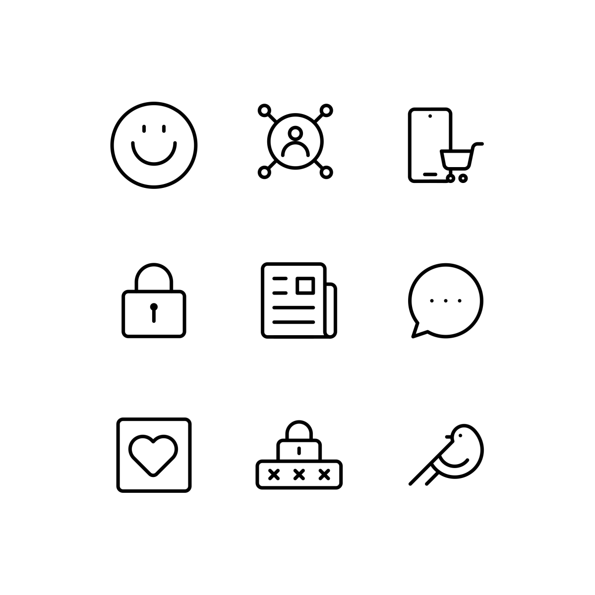 Communication and Media Icons