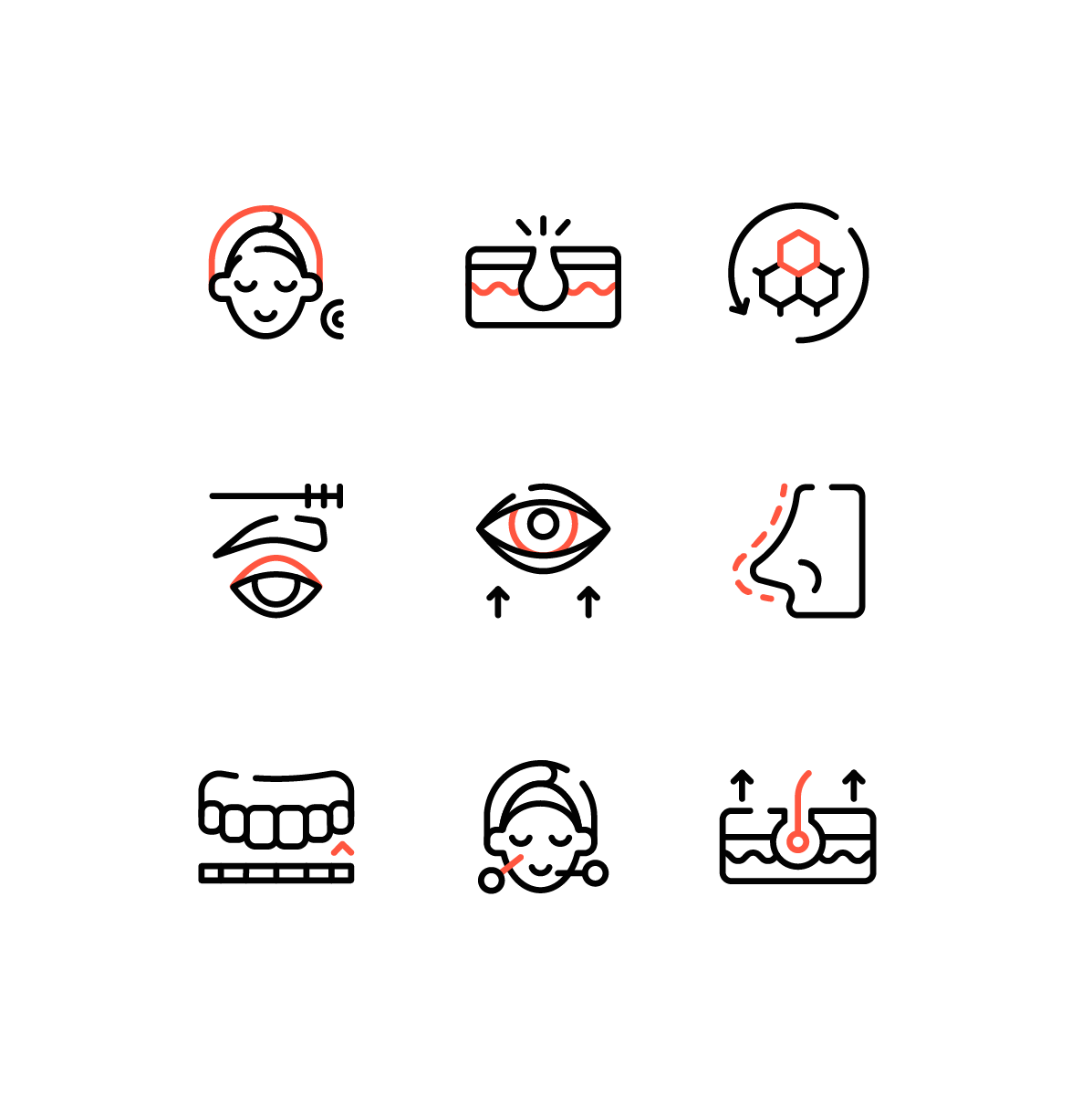 Aesthetic Treatment Icons