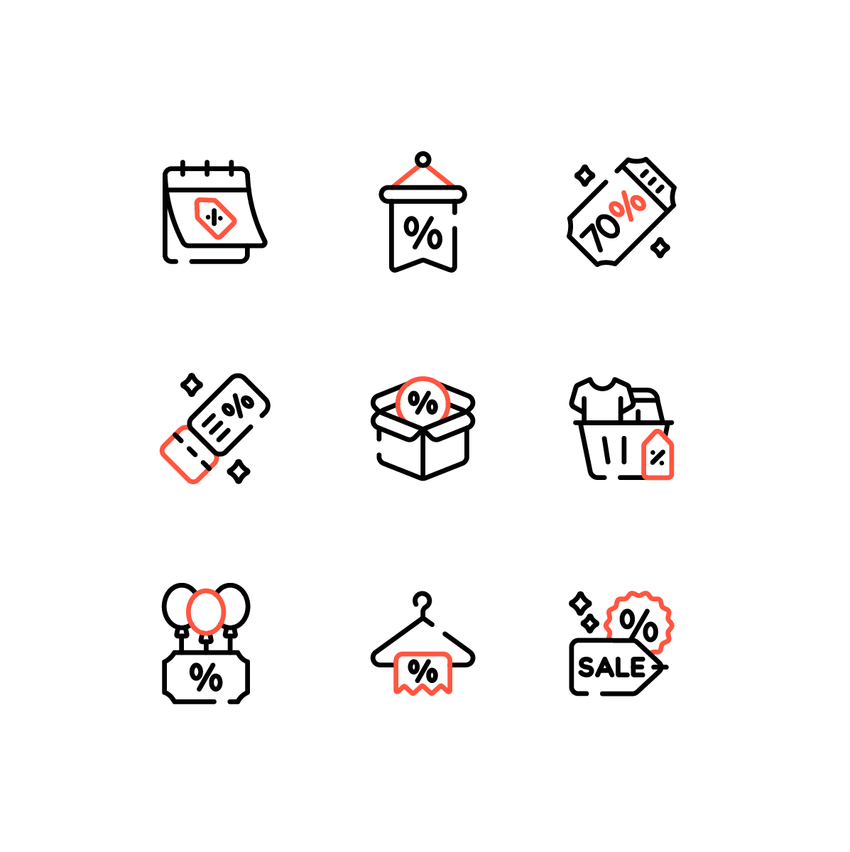 Black Friday Icons