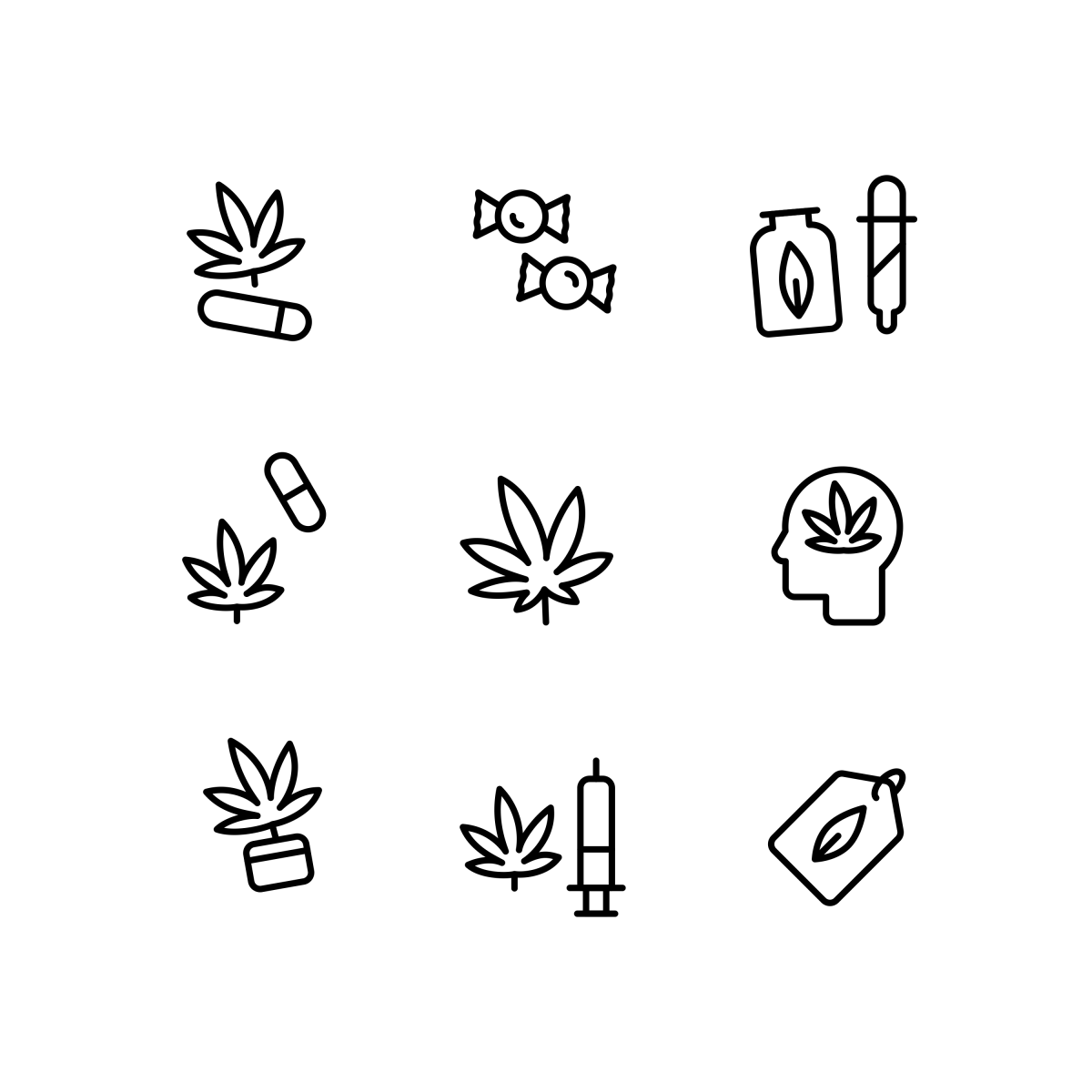 Marijuana Icons