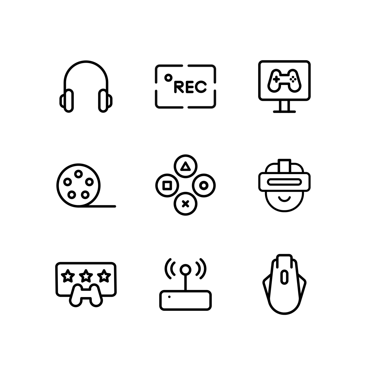 Live Streaming Icons