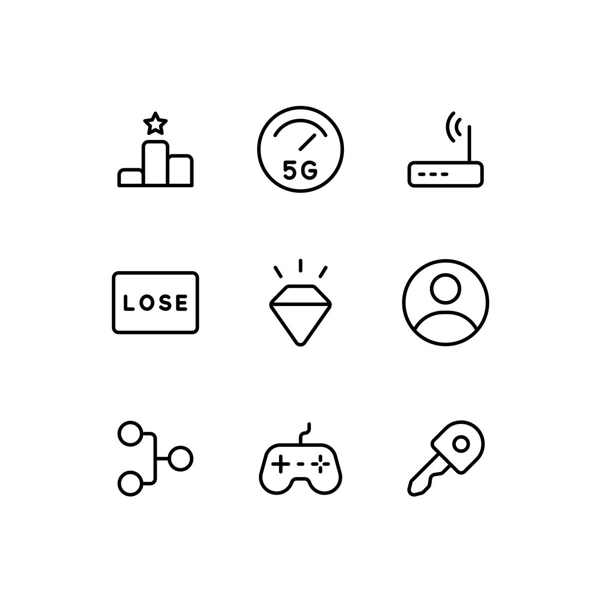 Online Gaming Icons