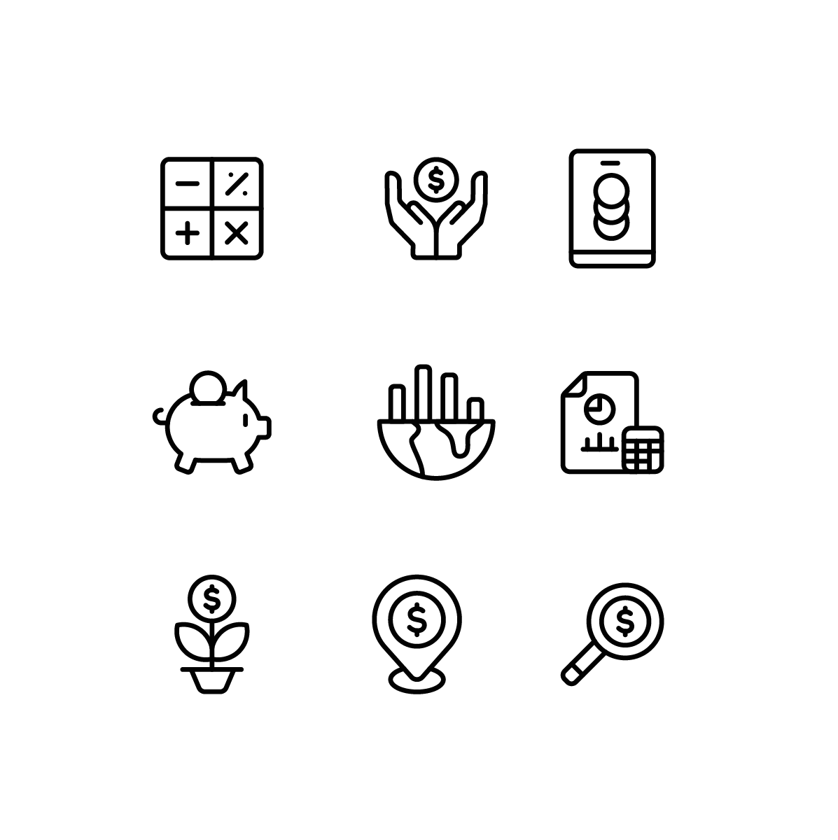Accounting and Finance Icons