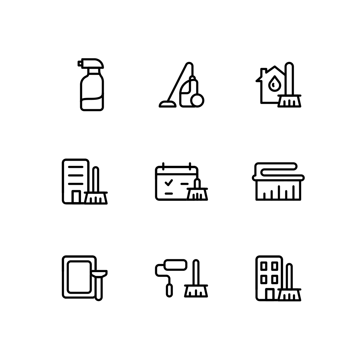 Cleaning Service Icons