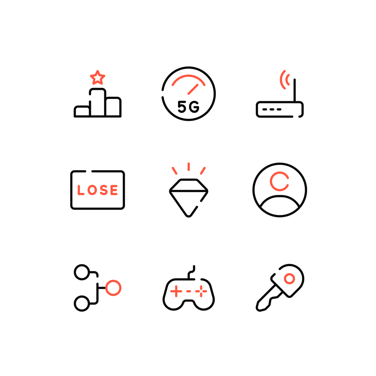 Online Gaming Icons