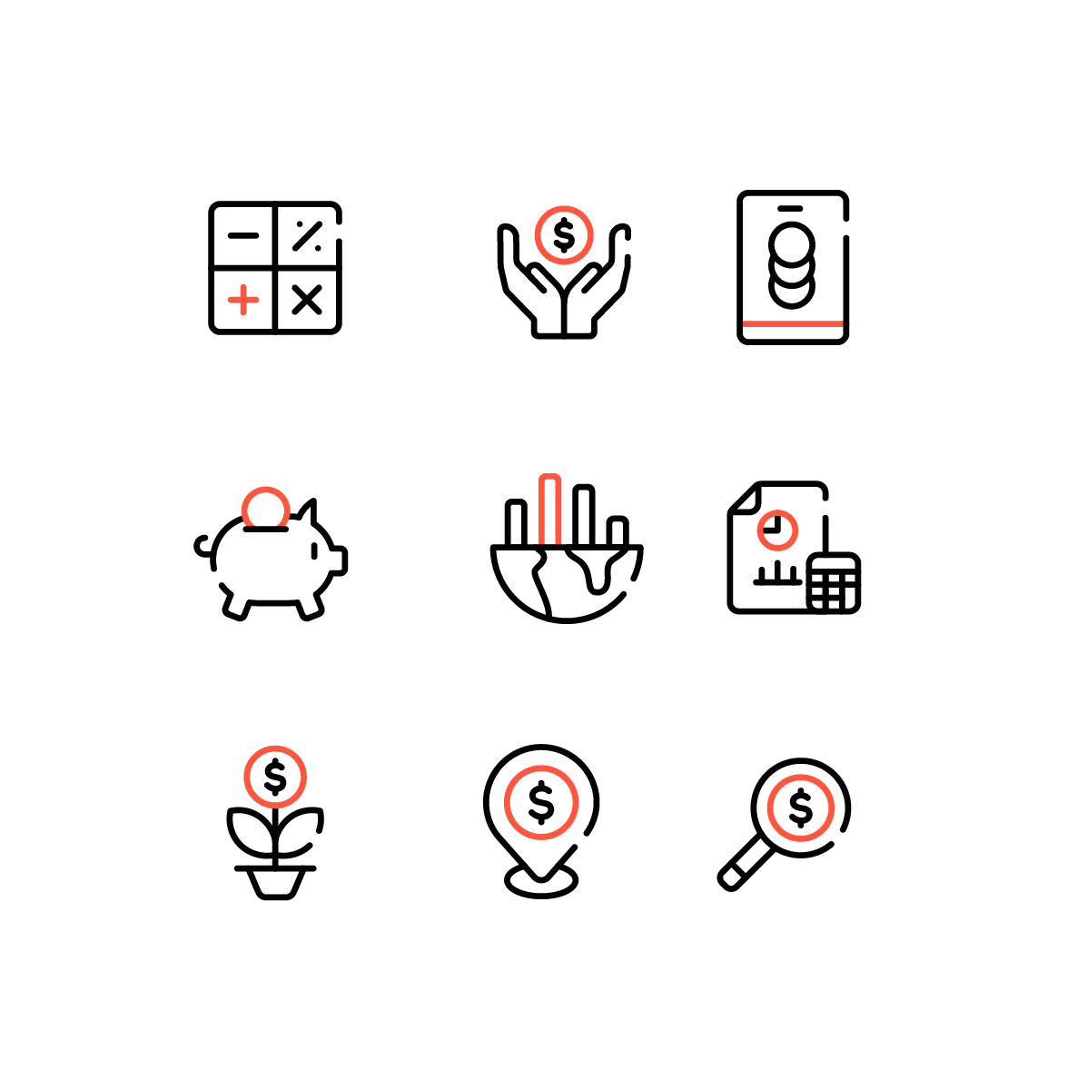 Accounting and Finance Icons