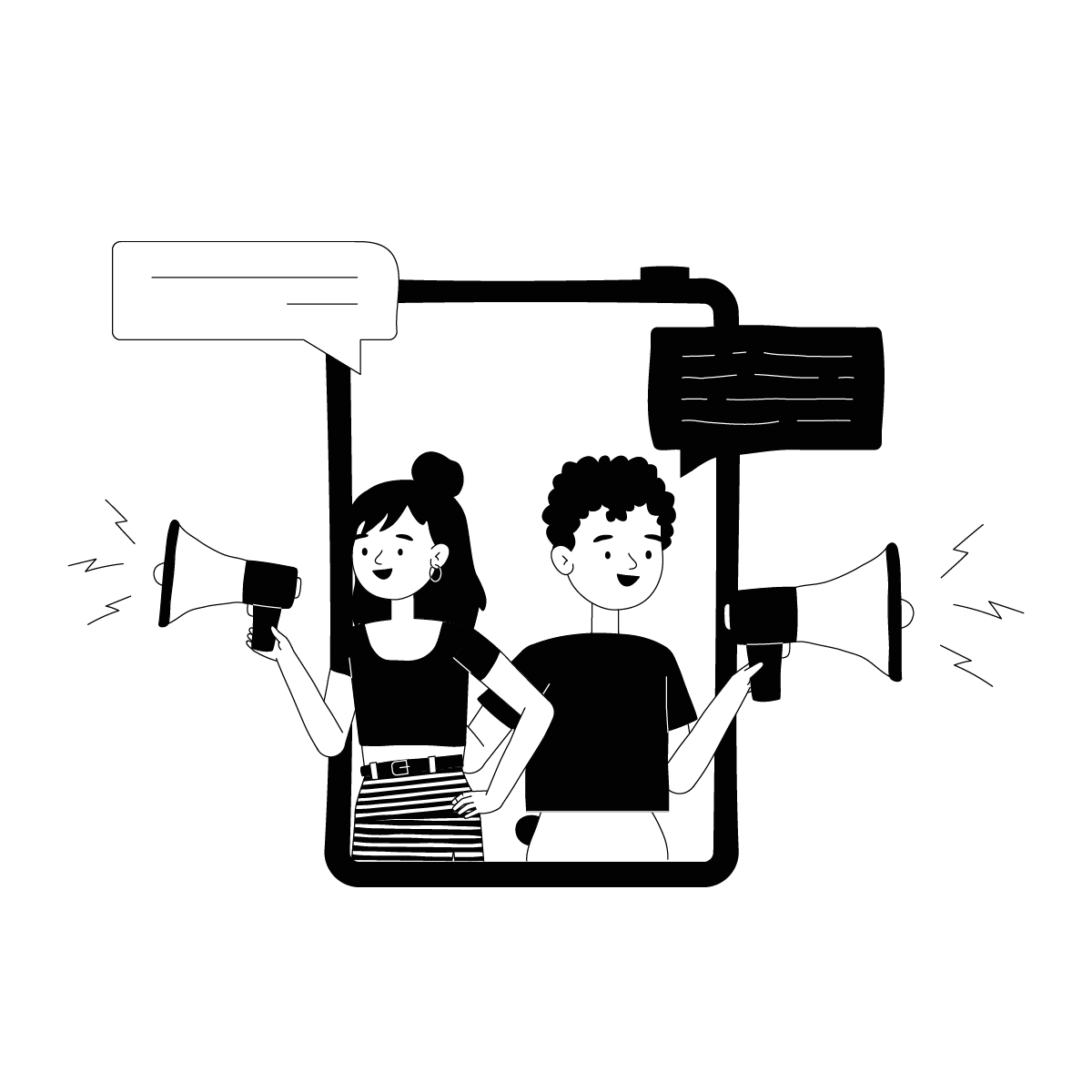 Influencing & Content Creating Illustrations