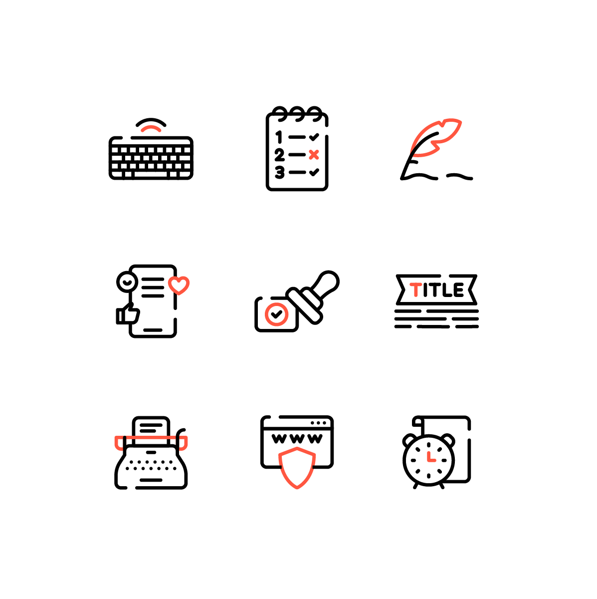 Copywriting Icons