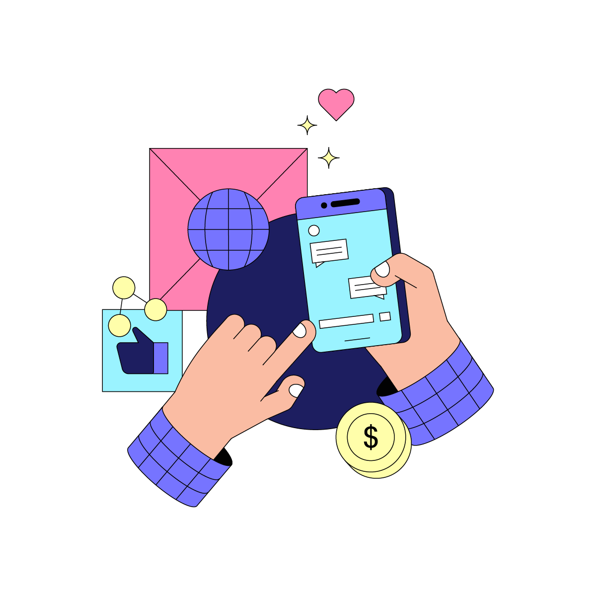 Influencing & Content Creation Illustrations