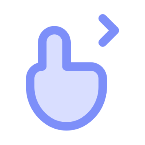 Download Hand Swipe Right animated Icons in JSON Lottie