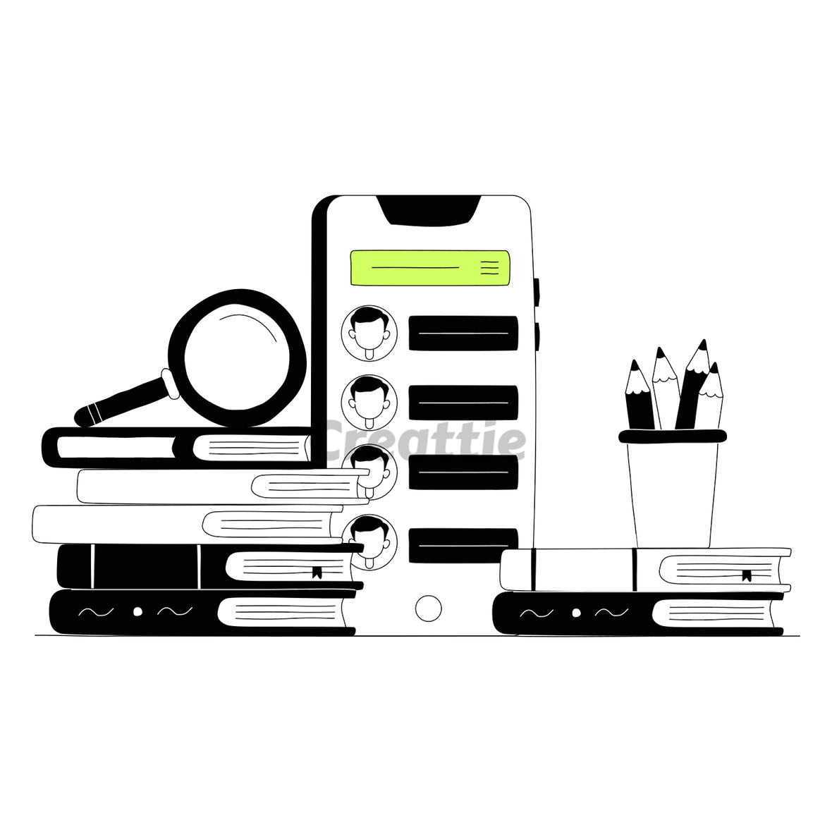 Download learning app animation in lottie json
