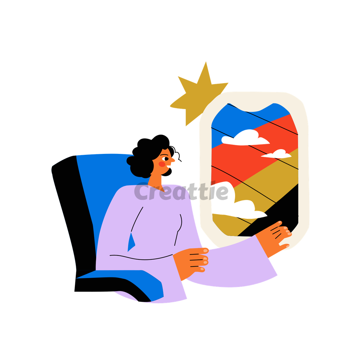 Download Window Seat View animation in Lottie JSON