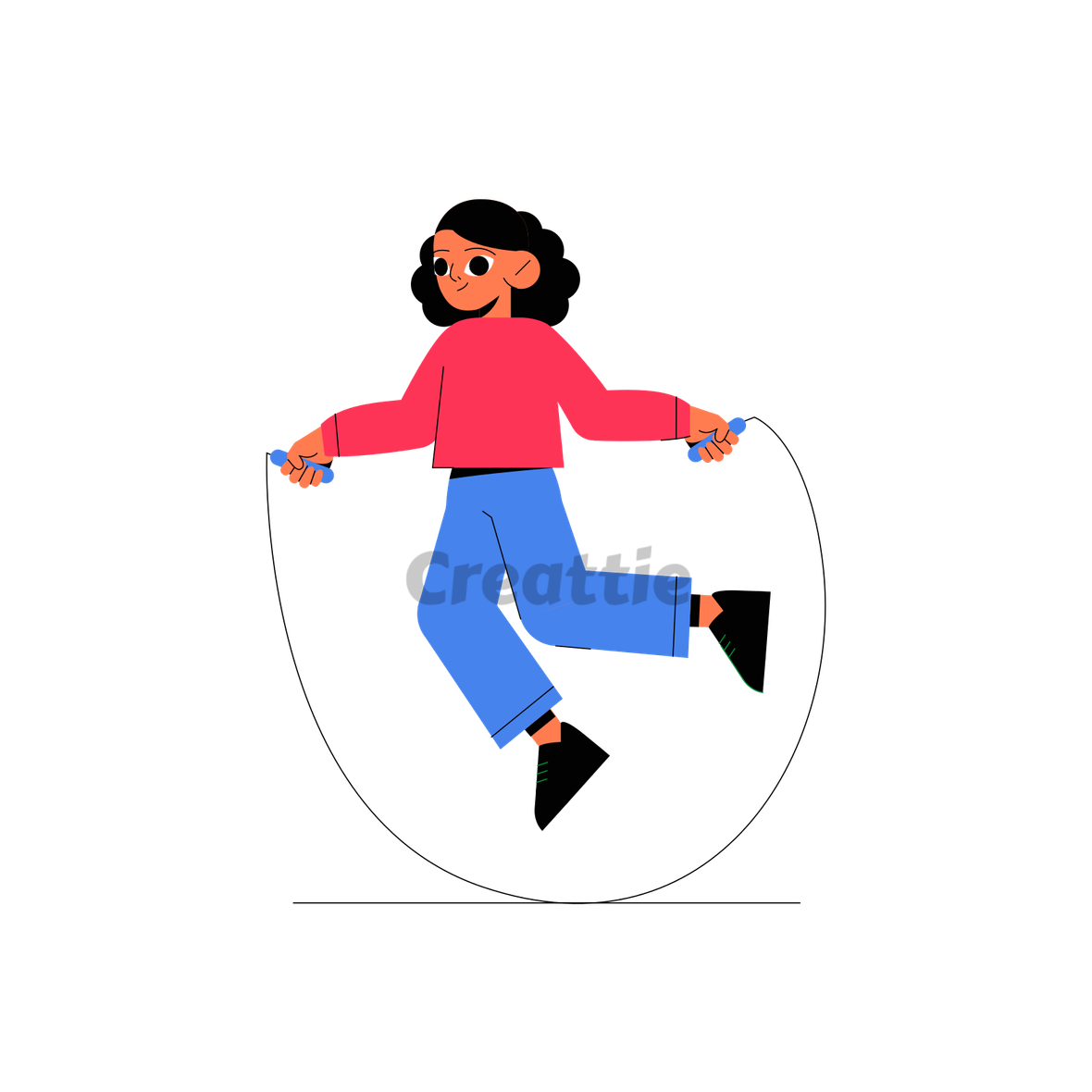 Download Jumping Rope animation in Lottie JSON