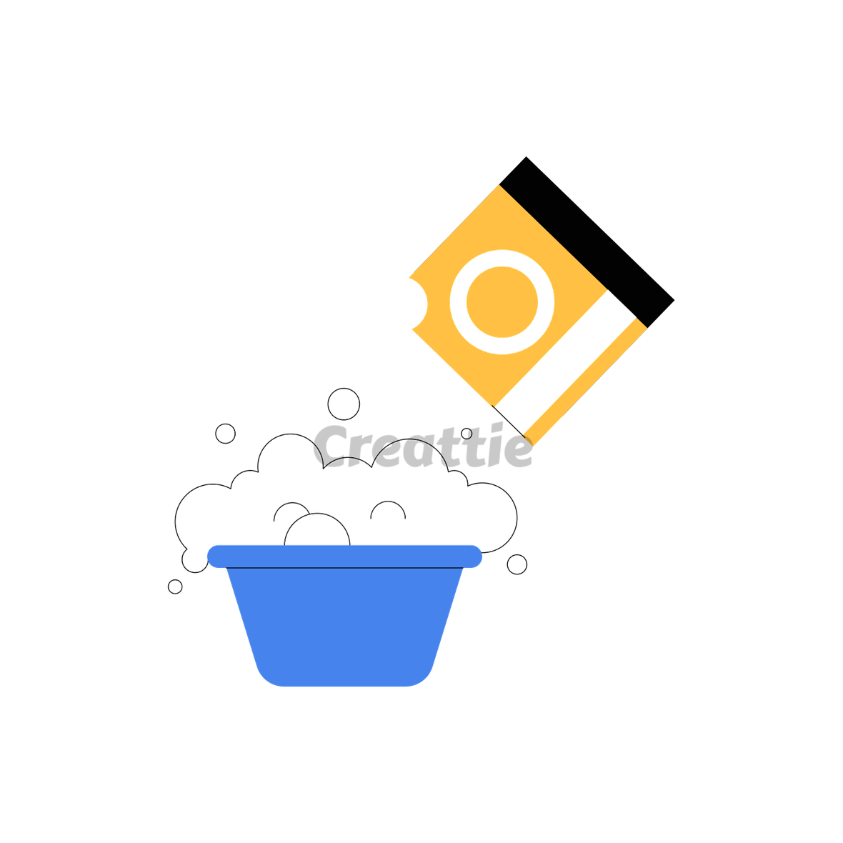 Download Washing Powder animation in Lottie JSON