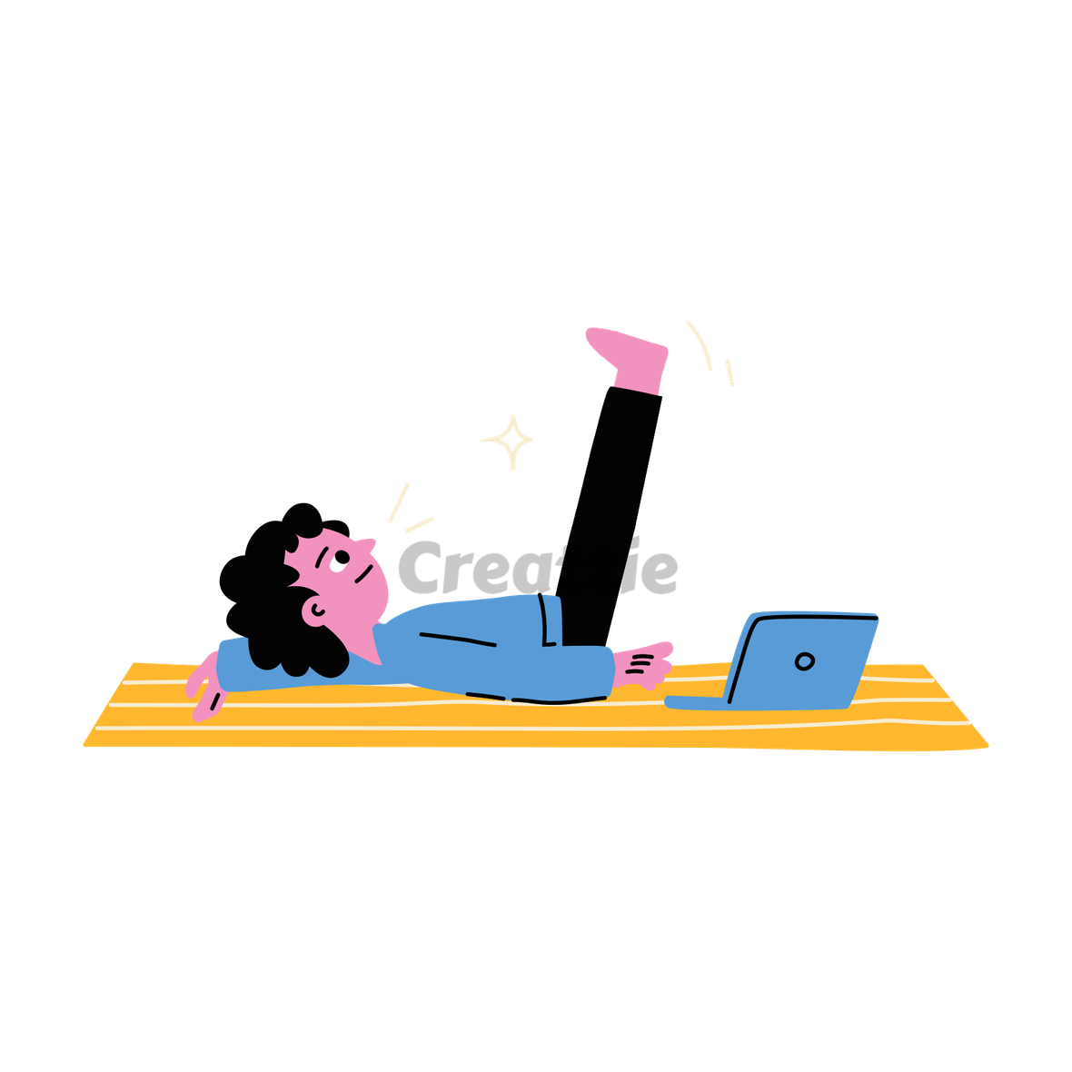 Download Sitting Pose animation in Lottie JSON