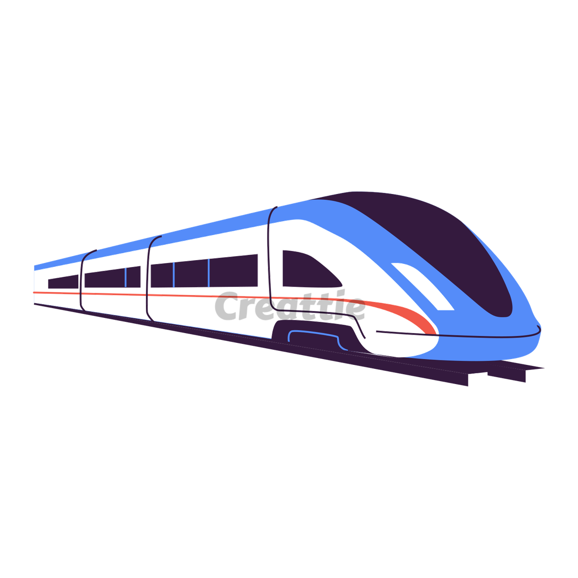 Download High-Speed Train animation in Lottie JSON