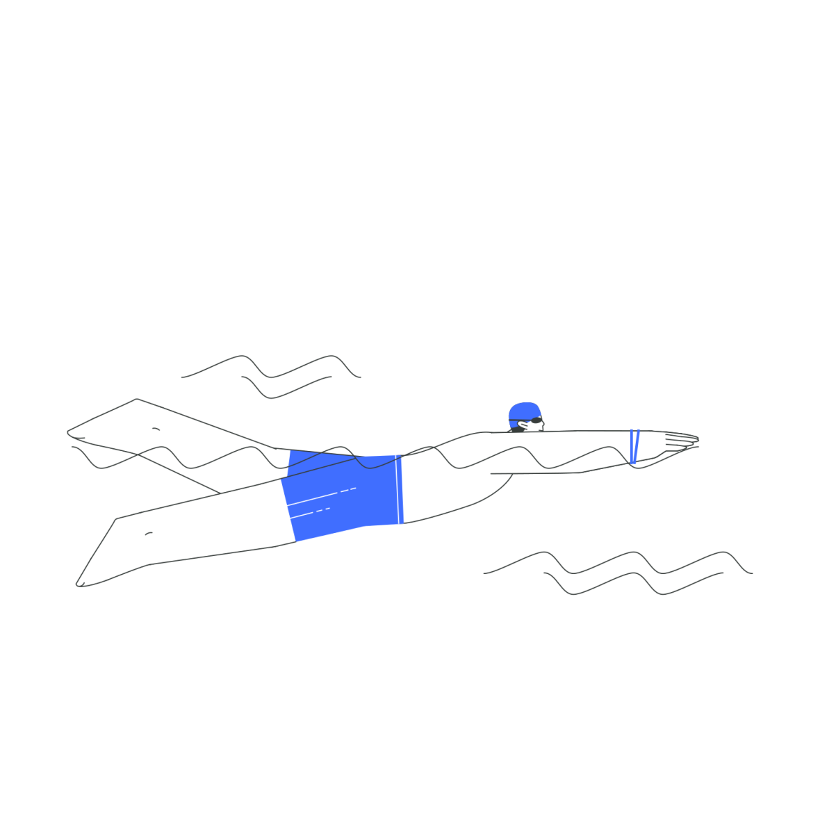 Download Swimming animation in Lottie JSON