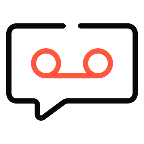 Download Voicemail animated Icons in JSON Lottie