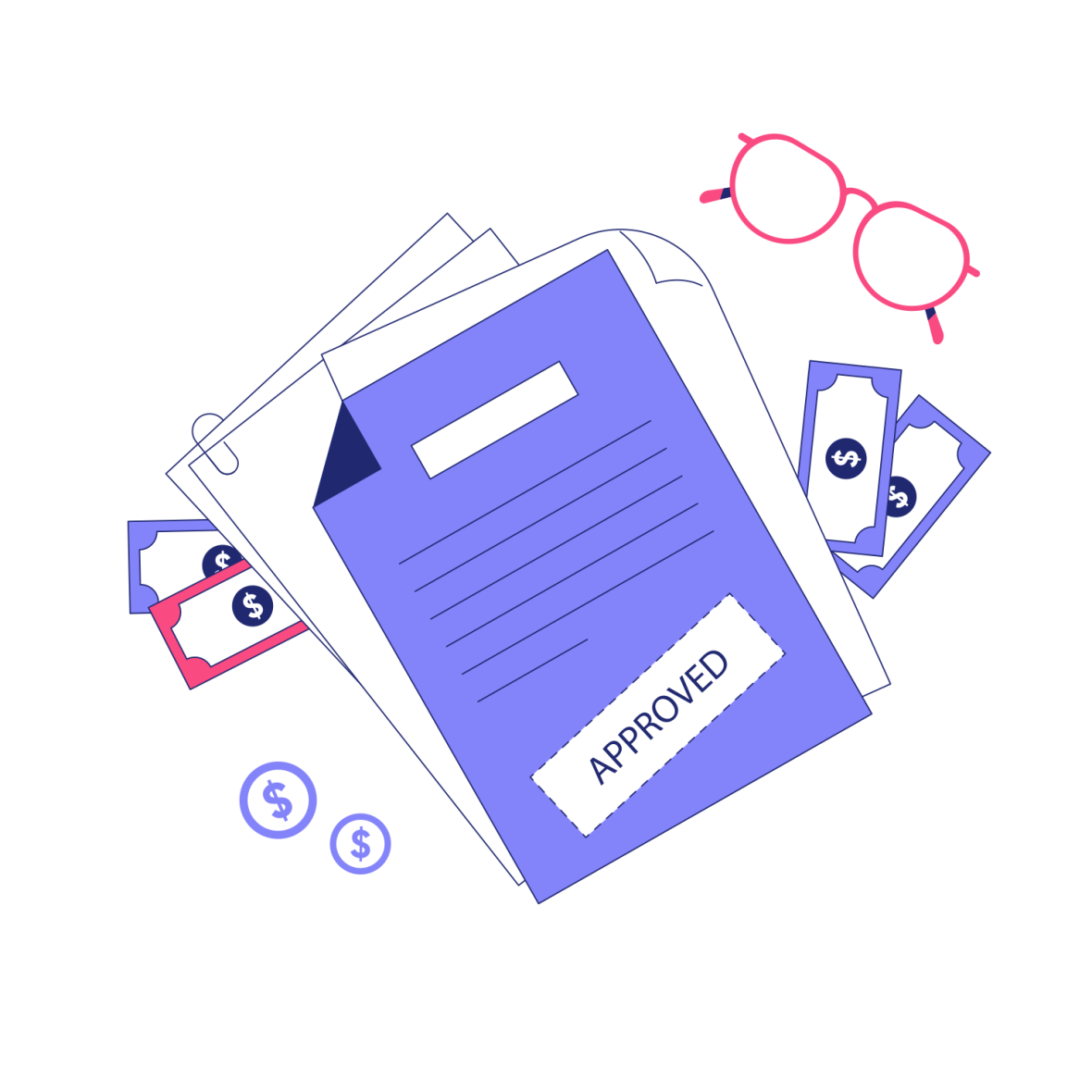 Download Loan Approval animation in Lottie JSON