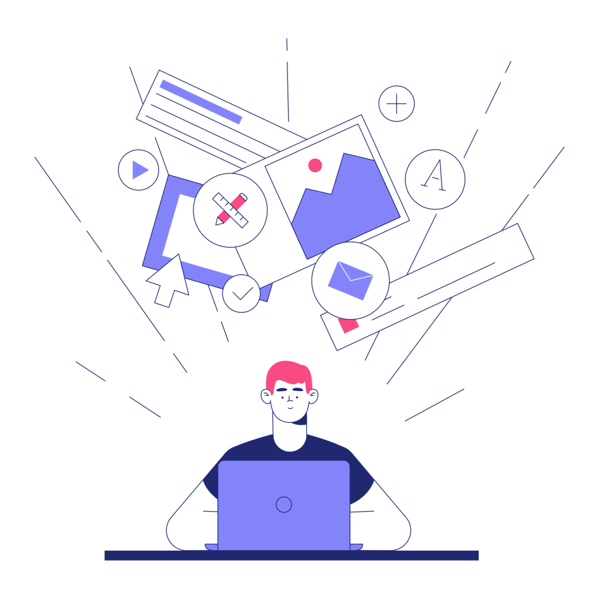 Download Information Overload animation in Lottie JSON