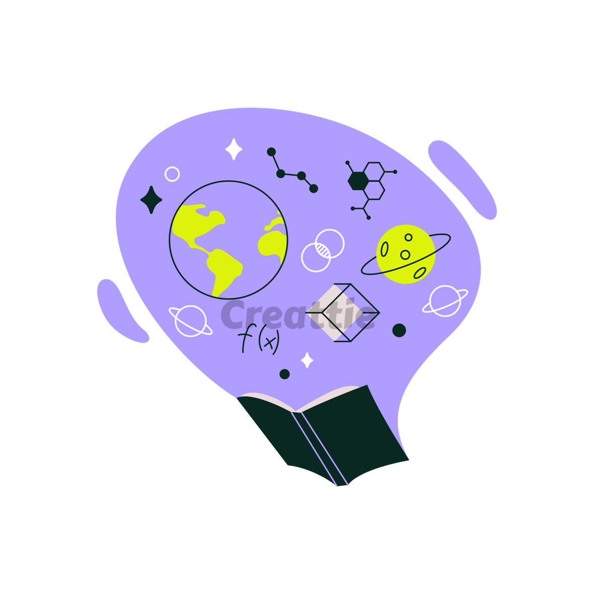 Download Learning Symbols Illustration in SVG & PNG