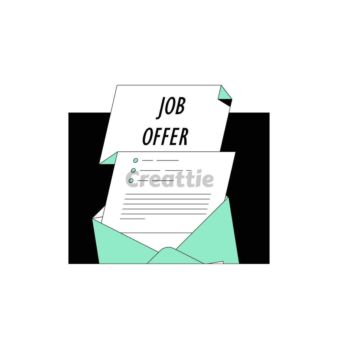 Download Job Offer Letter Illustration in SVG & PNG