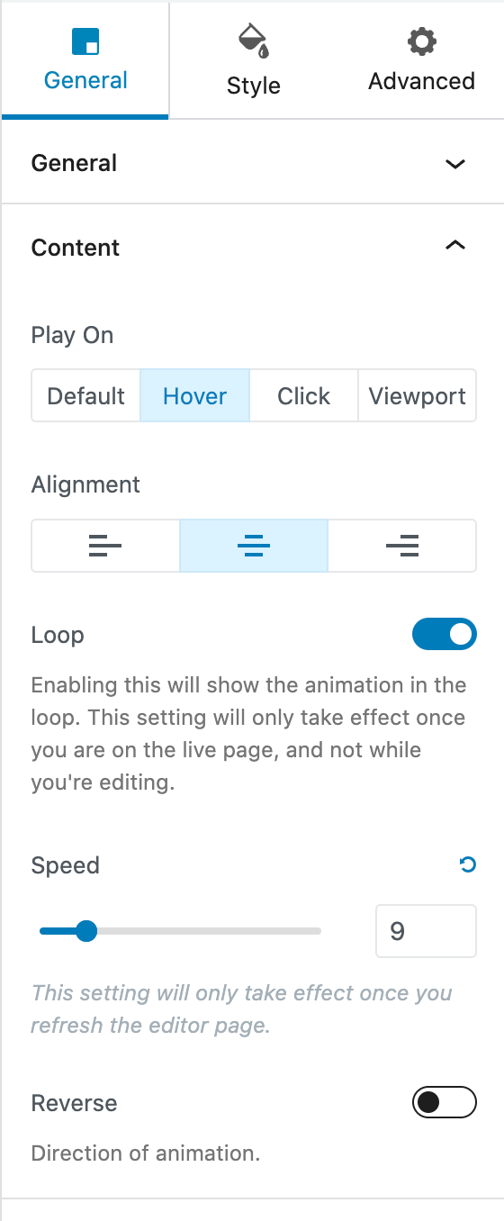 How to Add a Lottie Animation in Spectra Page Builder